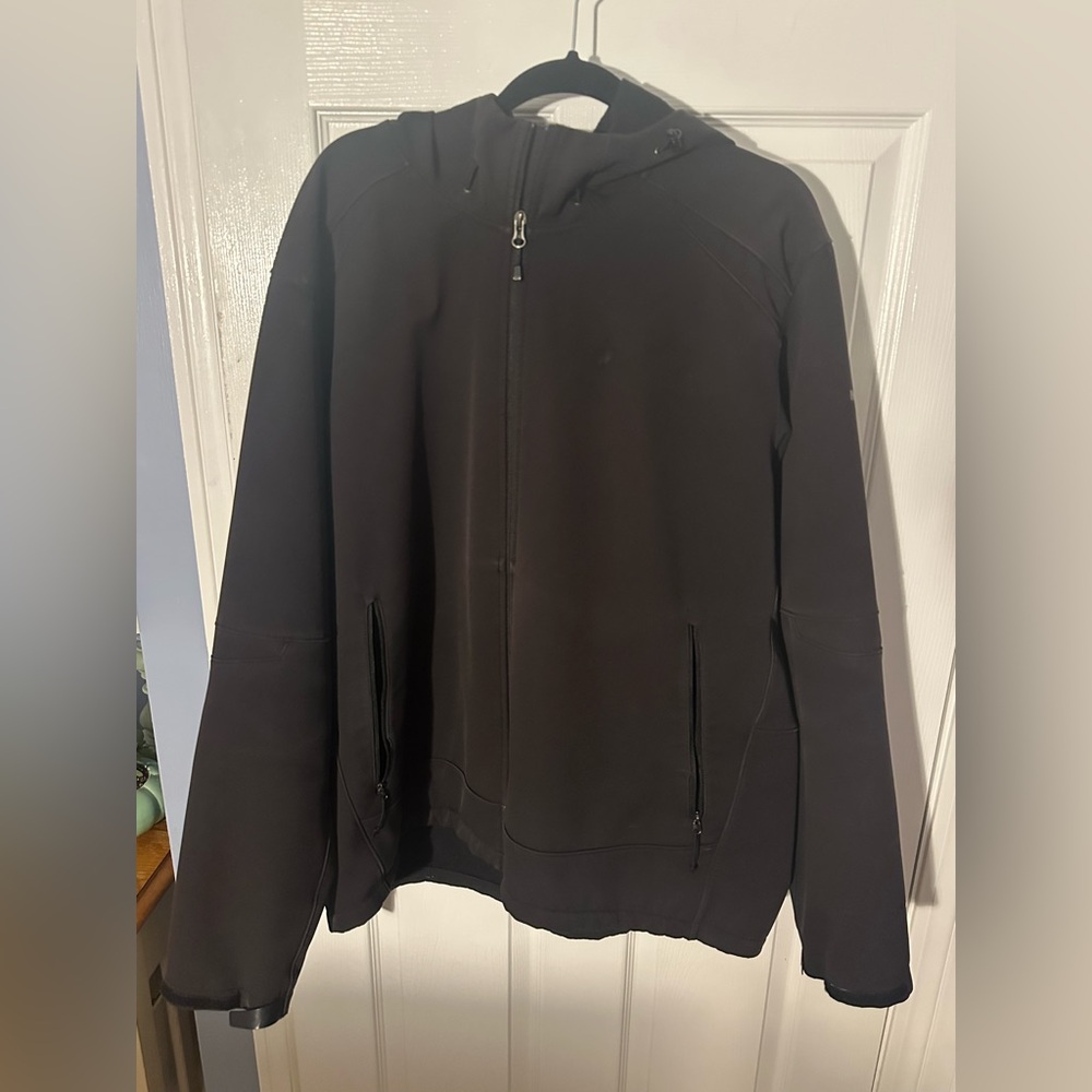 North Face TNF Apex Men's Black Zip-Up Hooded Jacket~XXL